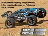 TRAXXAS E-REVO 1/16 VXL BRUSHLESS RTR MINI MONSTER TRUCK - 2.4 GHZ